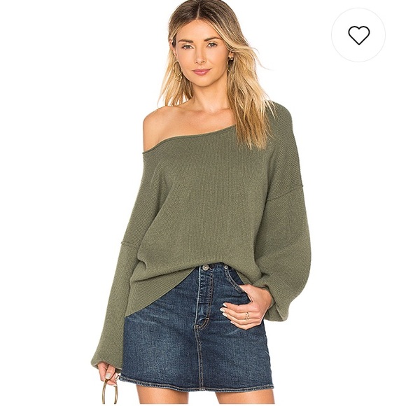 Free People Sweaters - Free People SHADOW CREW PULLOVER IN MOSS